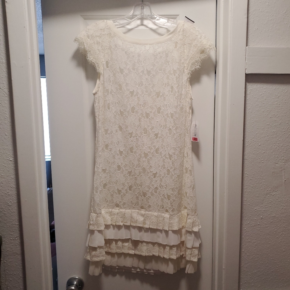 Jessica Simpson Delicate Sheer Lace Dress - Picture 3 of 8